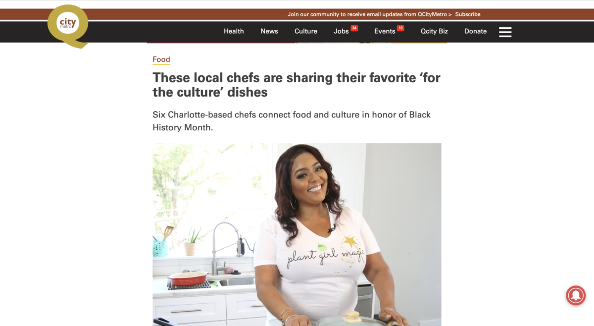 Chef Joya Black History Month